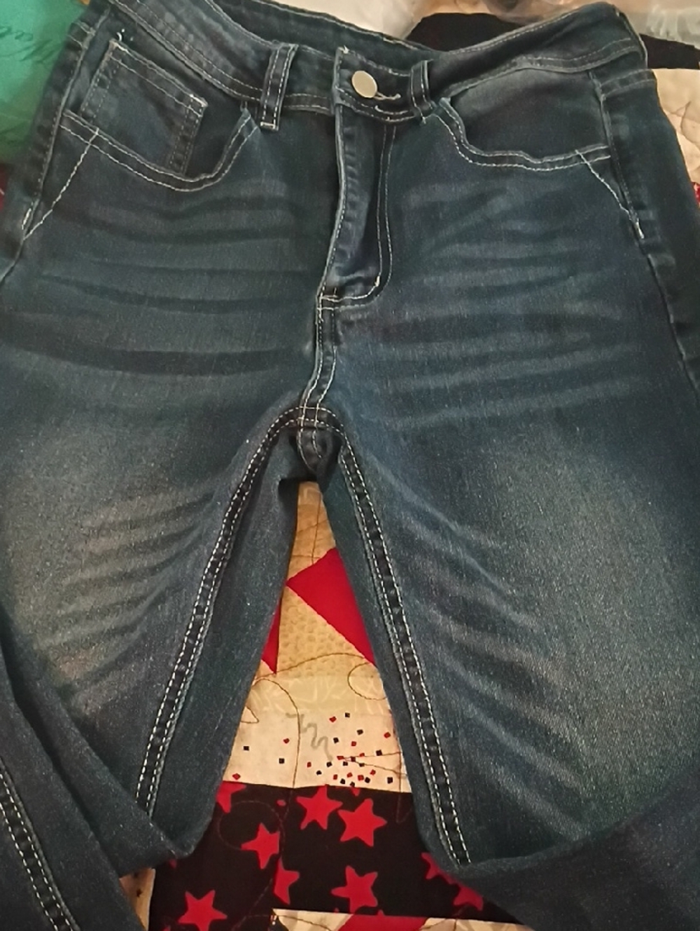 Woen's Dark Blue Stretch Denim Jeans